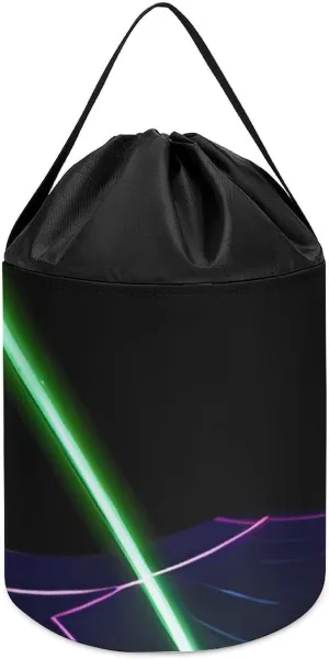 Bucket render ornithology ameliorate validity diagram Bags Toy Hamper Round Toys Clothes Storage Basket for Playroom Laser Lights Toy Storage Basket Reusable Drawstring Toy 