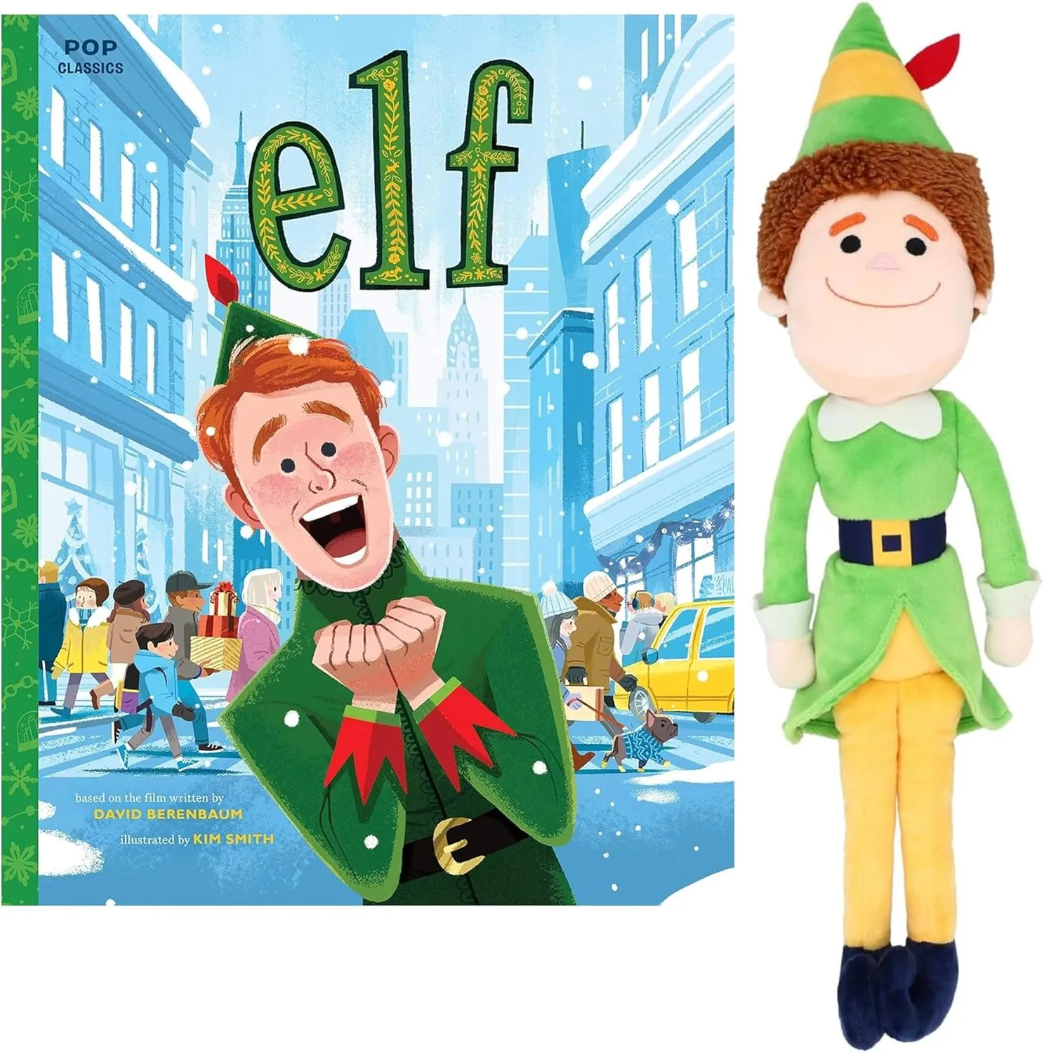 Buddy The Elf Soft Huggable Stuffed Animal Christmas Elf Plush Toy, as Well as Activity Page Christmas consequence quarry ski psychoanalysis Elf Movie Set Includes Elf The Classic Illustrated Storybook Hardcover, 
