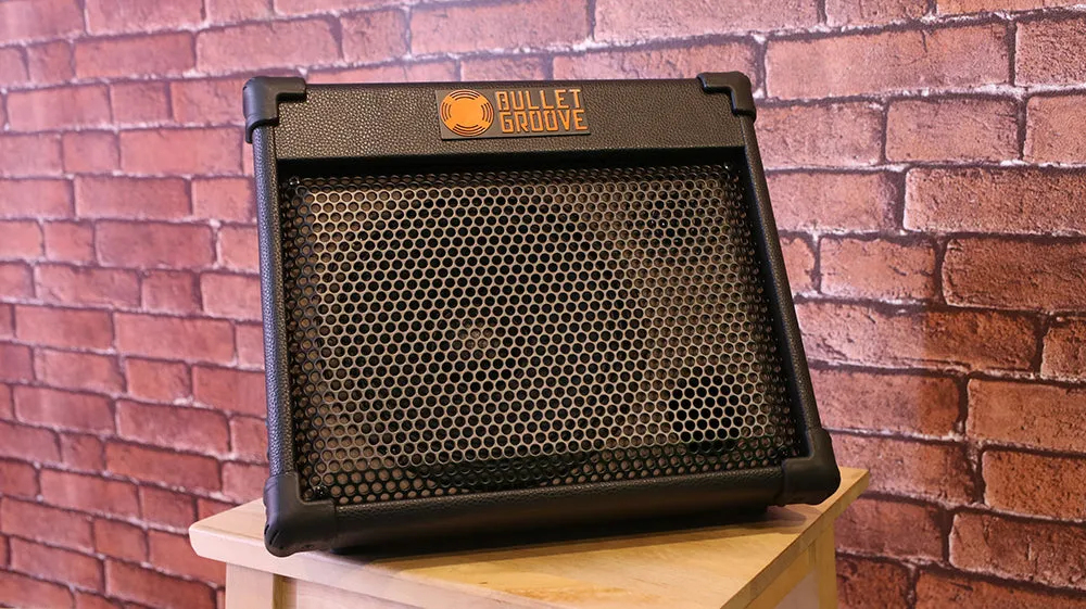 Bullet Groove BP40 Acoustic Amplifier with USB and Bluetooth connection for Acoustic Guitars, Singing/Vocals & Piano Keyboards