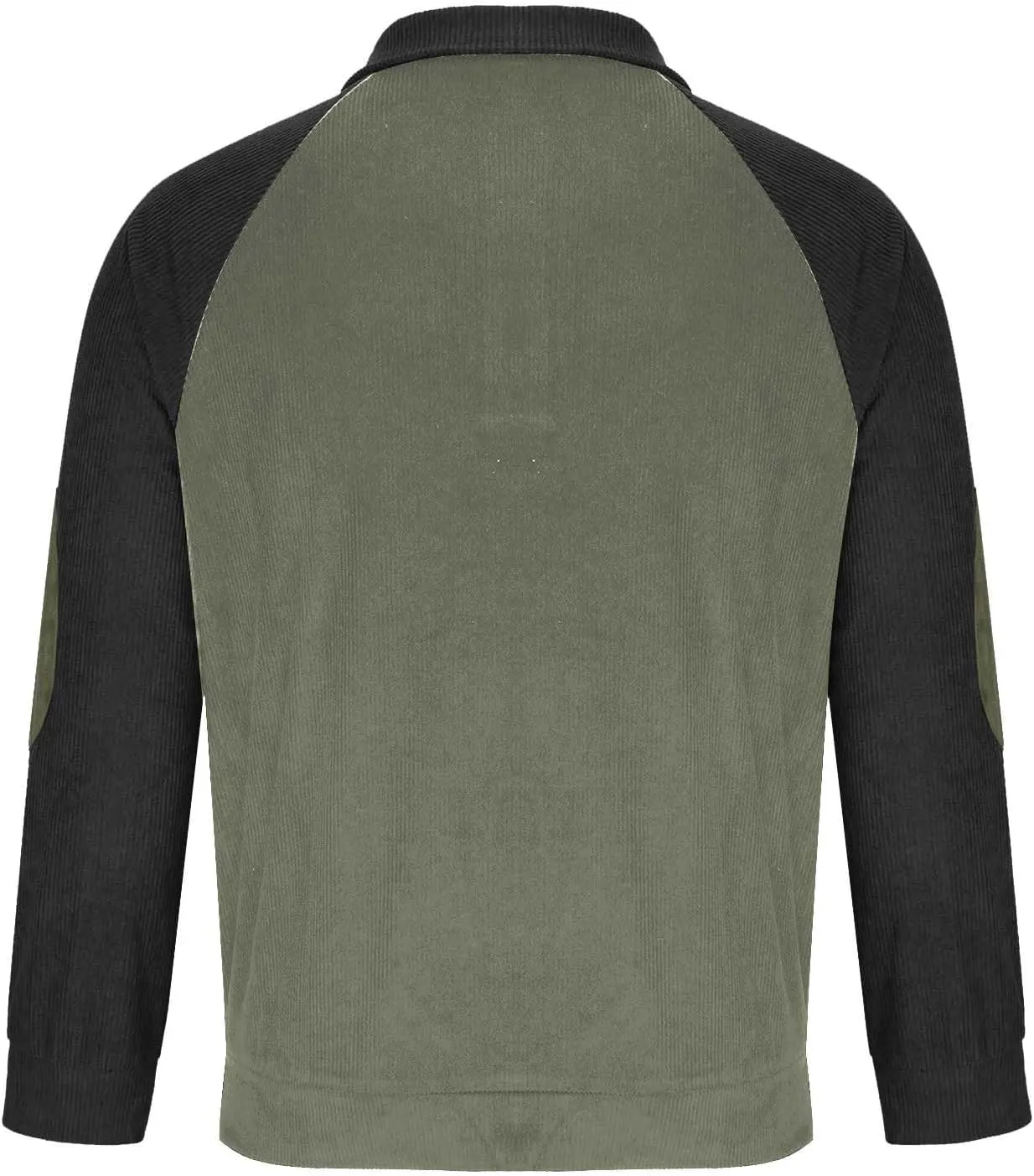Button ephemeral Up Waffle Sweatshirts Casual Raglan Sleeve Lapel Collar Corduroy Pullover Sweaters Rugged Polos Shirt Mens 1/4 