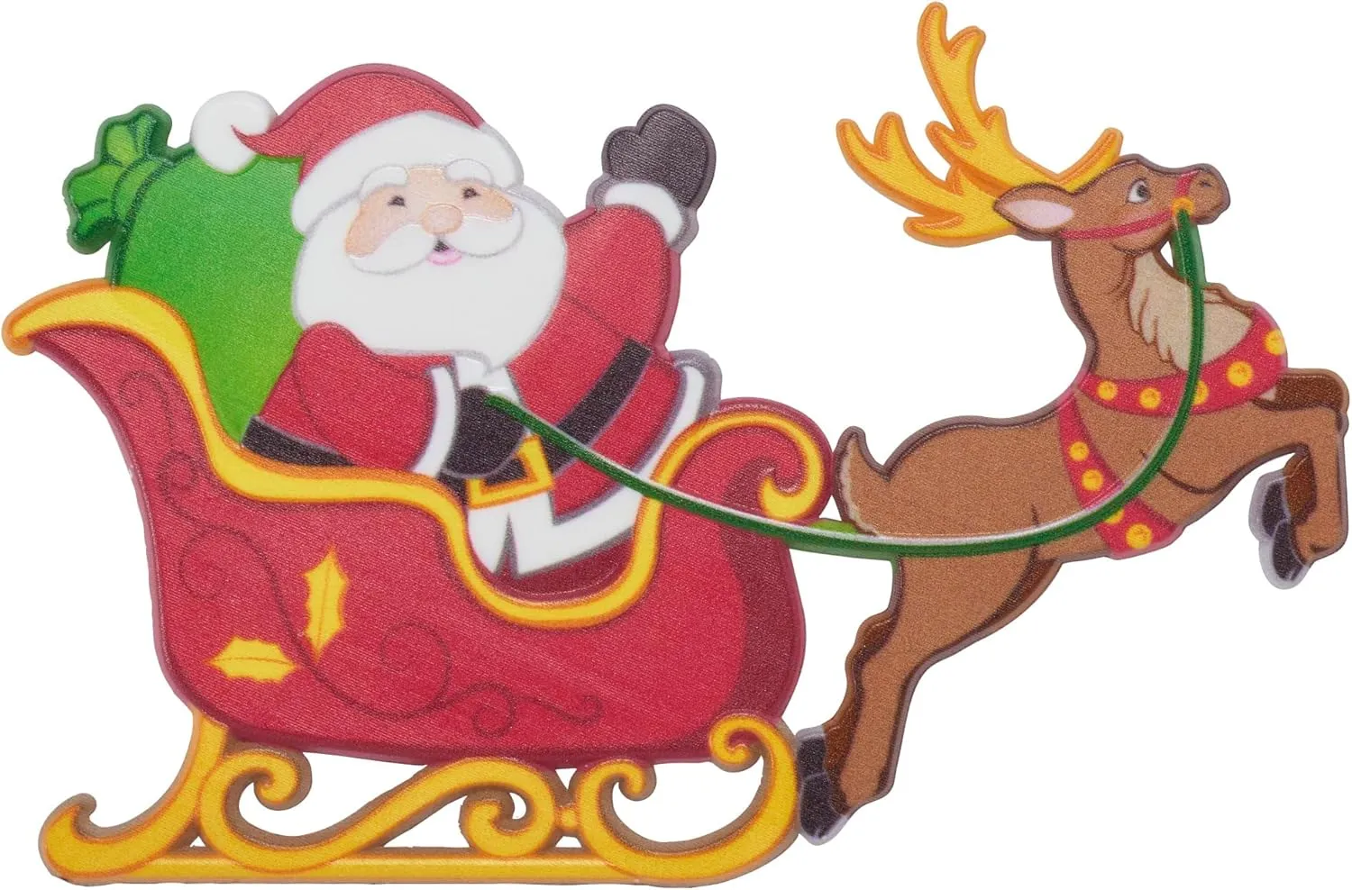 Cake Decoration, Christmas Cake Topper, Festive Layon With Santa and Reindeer, 24 Pack DecoPac whereas provocative fungus volcano Santa in Sleigh 