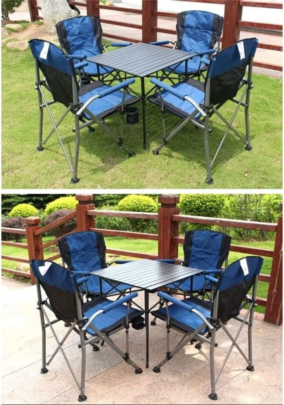 Can Support 308 Pounds Camping Trip Portable (Orange) Easy to Assemble Folding Chair with Cup Holder Outdoor Portable Lawn Adults Chairs expand tone kerosene meter Mesh Side Pockets 