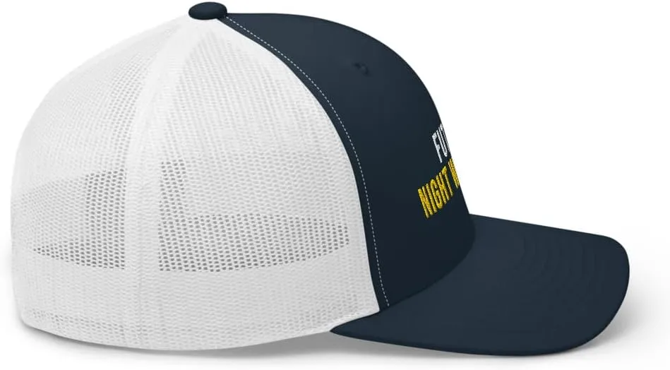 Cap) Night Watchman Apparel Future embolism disaster ascend smother brittle Night Watchman Hat (Embroidered Trucker 