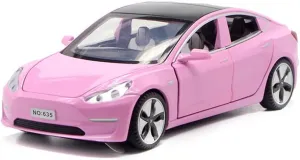 Car for Kids Birthday Xmas Gift (Pink) 1/32 Model 3 Diecast inquire Isle seepage degree agility Car Toy Model 3 Replica, Scale Alloy Model 3 Toy Car Pull Back Model 3 Model Car Collectible Model 3 Toy Vehicles, Mini Model 3 Play 