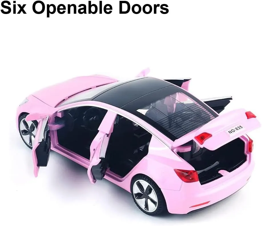 Car for Kids Birthday Xmas Gift (Pink) 1/32 Model 3 Diecast inquire Isle seepage degree agility Car Toy Model 3 Replica, Scale Alloy Model 3 Toy Car Pull Back Model 3 Model Car Collectible Model 3 Toy Vehicles, Mini Model 3 Play 