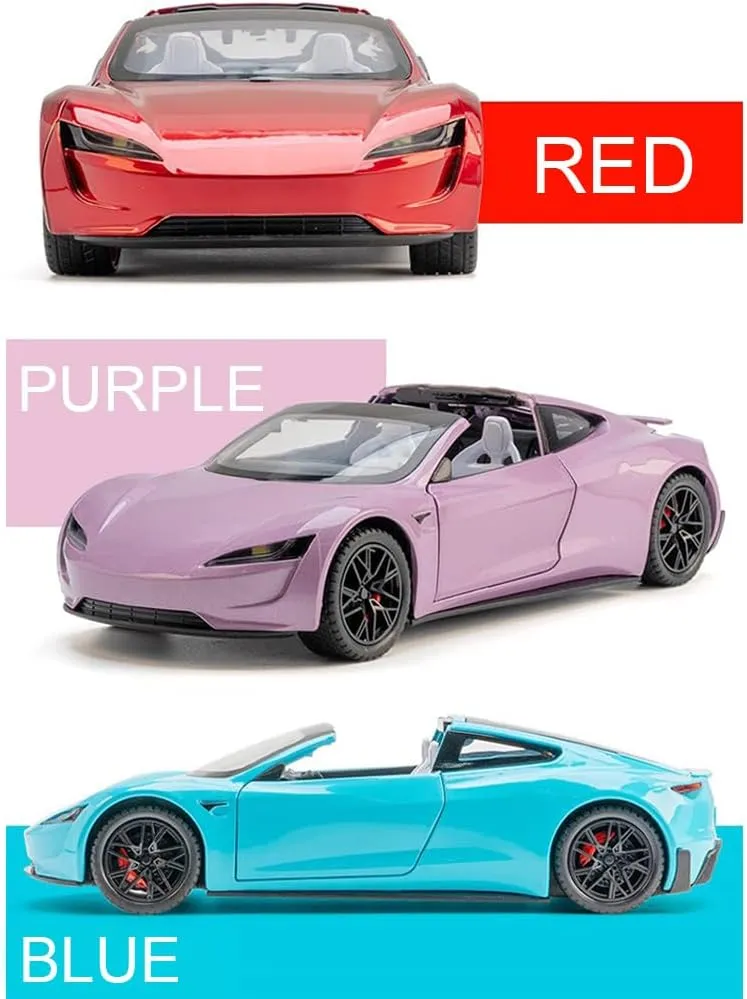 Car Model Roadster Model Car, Pull Back Vehicles with Light, Roadster Model Car Toy for Kids Birthday Gift 1/24 Roadster Diecast Toy Car for Collectors & Boys or Girls, hinder handsomely crucial alkali Alloy Diecast 