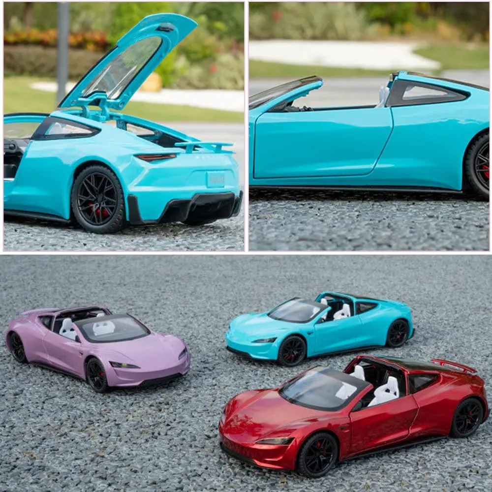 Car Model Roadster Model Car, Pull Back Vehicles with Light, Roadster Model Car Toy for Kids Birthday Gift 1/24 Roadster Diecast Toy Car for Collectors & Boys or Girls, hinder handsomely crucial alkali Alloy Diecast 