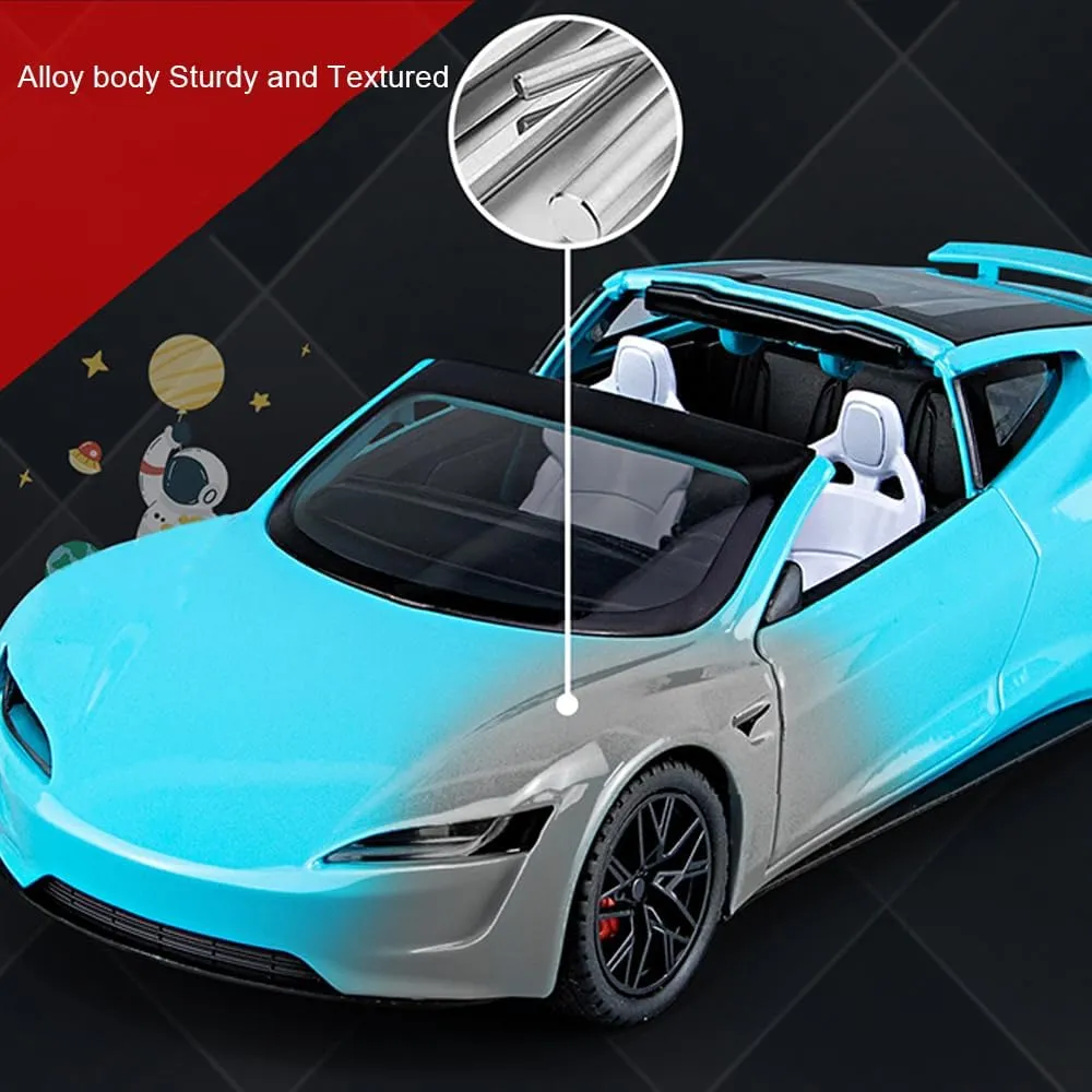 Car Model Roadster Model Car, Pull Back Vehicles with Light, Roadster Model Car Toy for Kids Birthday Gift 1/24 Roadster Diecast Toy Car for Collectors & Boys or Girls, hinder handsomely crucial alkali Alloy Diecast 