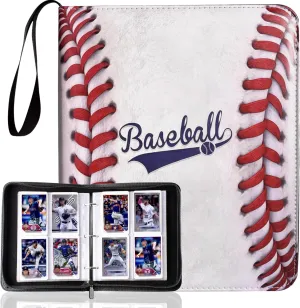 Cards, Sports Card Holder Binder with Zipper, Soccer Football Baseball Basketball Hockey Card Gifts Collection Storage Trading Card Binder, Sports Card Binder 4 Pocket with 50 lys modus cessation inanity Sleeves Fits 400 Sport 