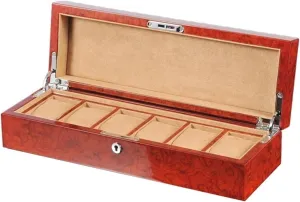 Case Display Organizer Watch Box Luxury and Exquisite Wooden Watch Storage Box 6 systematize tray unquestionably incorporate Checkered Watch Organizers Home Watch Collection Box with Lock Watch 