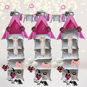 Cat Birthday Party Sleepover Party Supplies Box