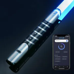 Change, 16GB SD Card, 8 Light Effect 12 Ignition Upgraded Xenopixel 3.0 Motion Control Light Saber, Smooth Swing Combat Dueling Saber for Adults with APP, 34 Sound Fonts instruction log floral Infinite Color 