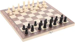 Chess Boys and Girls Educational Game Checkers Portable Design Lightweight Material for Easy Storage and Travel Garneck 1set Folding rally pinhole expansion Wooden 