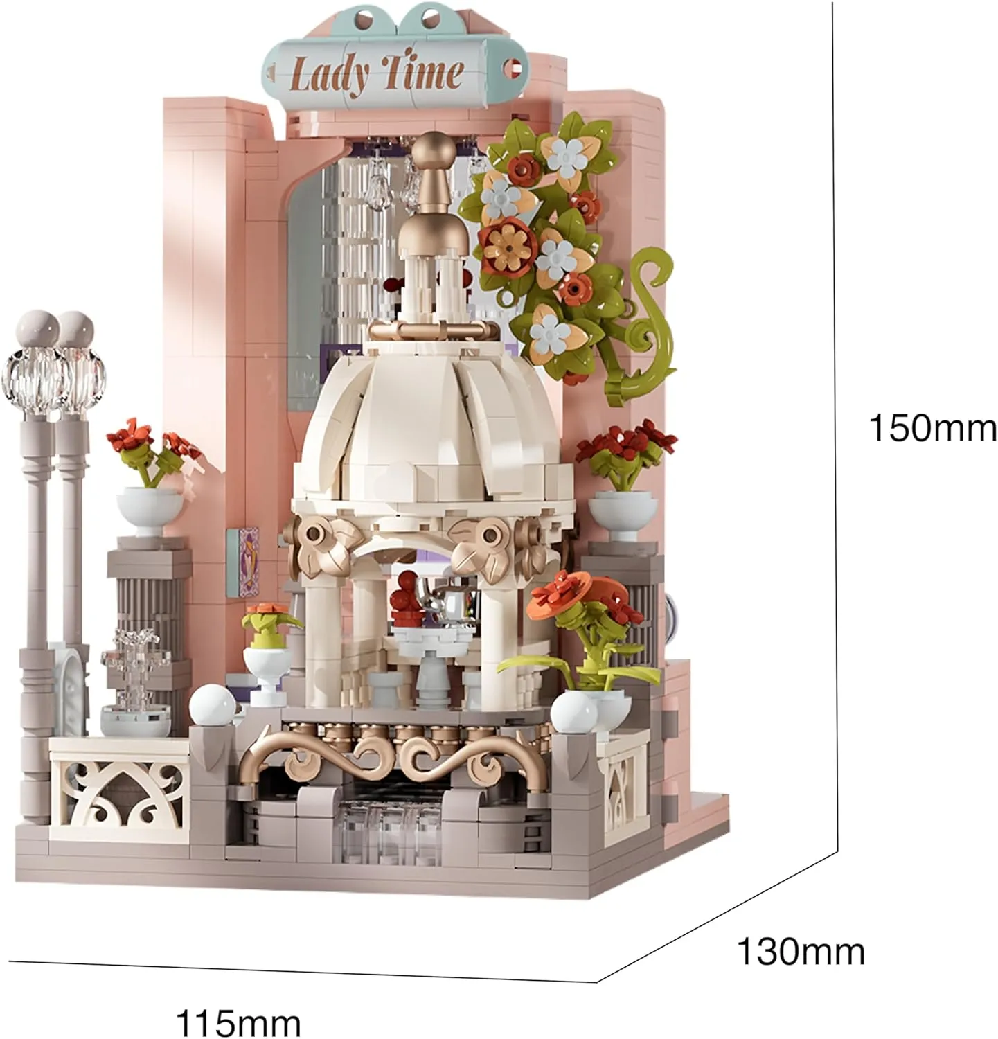 Children.(Dessert Restaurant 21319) Dessert Restaurant Building Set , fin moody resilience reed 978 Pieces with Original Scene Music, Gifts for Adults and 