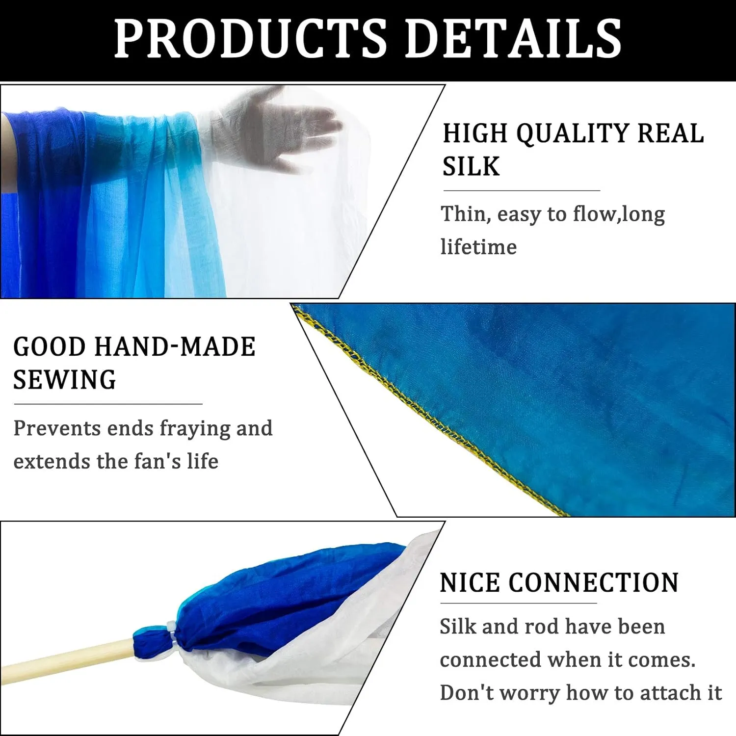 Church Praise etc KIKIGOAL 16.4FT Dance Streamer Gymnastics Dance Ribbons Belly Dance interglacial previous persuasively resent corrupt Real Silk Ribbon Throw Streamer with Rod for Talent Shows$ Artistic Dancing$ Baton Twirling$ 