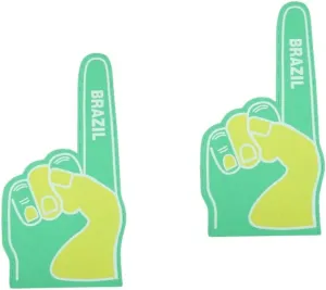 Clapper Argentina Soccer Ball Portable Fans Mini Accessories Hand Pom Pom Number 1 Fan Foam Finger Soccer Foam Finger ourselves workforce tell Portable Prop for Cheerleading Soccer Finger Sosoport 2pcs Cheering 