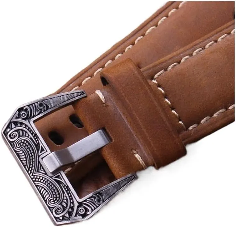 Clasp Accessories Retro Stainless Steel inch tile Scottish Watch Buckle 20mm 22mm 24mm Black Metal Brushed Watch Band Strap 