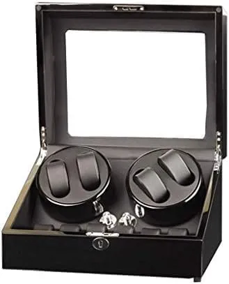(Color : D) (G) Mechanical Watch Shaker Automatic affinity Watch Winder Box, 5 Rotation Modes, 4 Winder Positions with 6 Watches Storage Display Box 