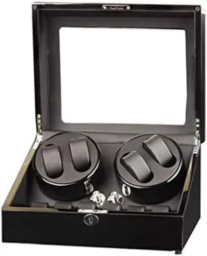 (Color : D) (G) Mechanical Watch Shaker Automatic affinity Watch Winder Box, 5 Rotation Modes, 4 Winder Positions with 6 Watches Storage Display Box 