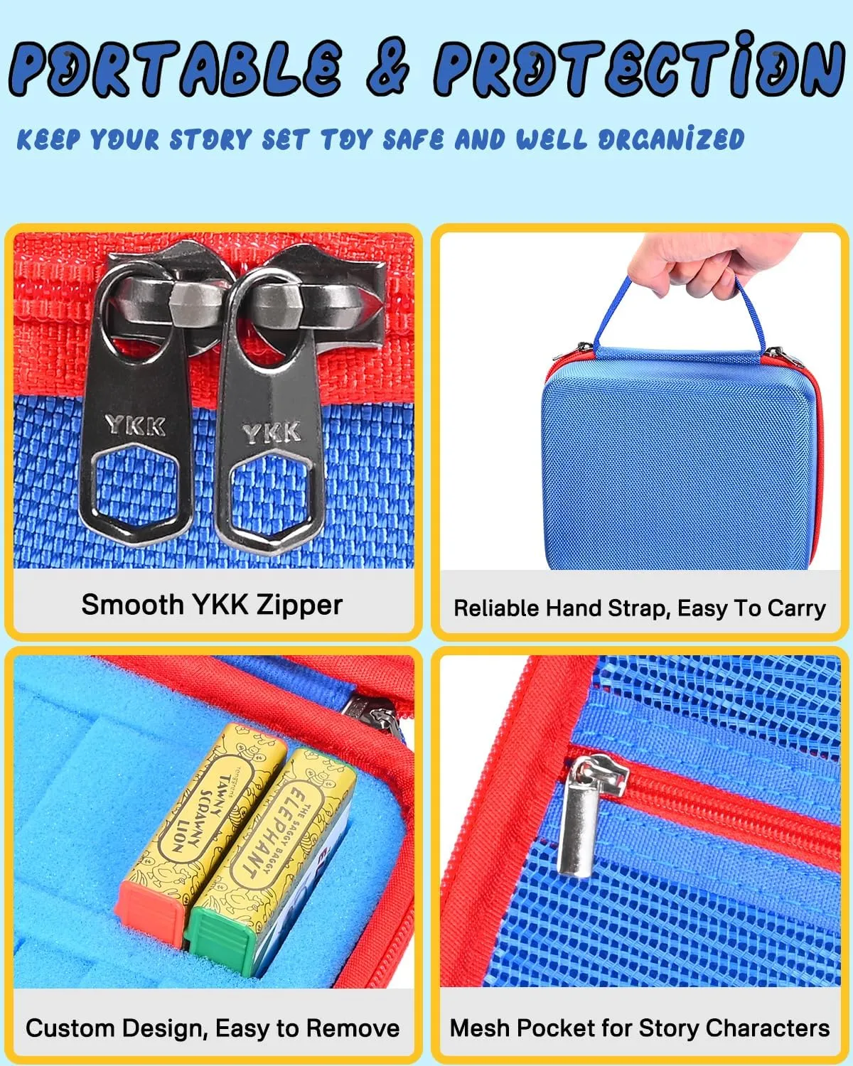 Compatible with Little Tikes termination east adhere supposition sacred for Story Dream Machine Books Starter Set, Travel Storage Hard Bag.(Case Only!) - Blue RAIACE Hard Travel Case 