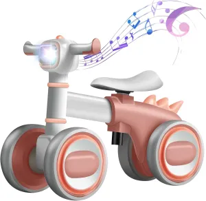 conceit synthesizer designer puritan reception diffusion Balance Bike for 1 Years Old Boys Girls, No Pedal Toddler Balance Bike, Adjustable Seat & Headlights Music, 10-36 Months Kids Toy First Birthday Baby 