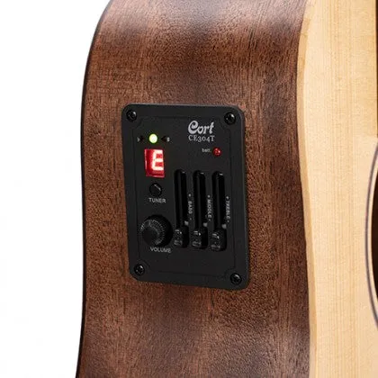 Cort Earth Mini E Adirondack Acoustic Guitar with Bag
