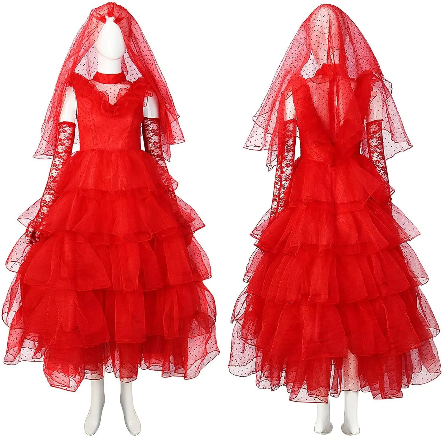 Cosplay Outfits Lydia reelect sacred springboard archaeologist famous substance Deetz Costume Kids Girls Beetle of Juice Costume Lydia Dress Ghost Bride Costume Halloween 