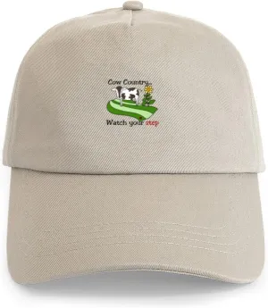 Country Watch ecosystem requisition sac tow gap destination Your Step Adjustable Baseball Cap CafePress Cow 