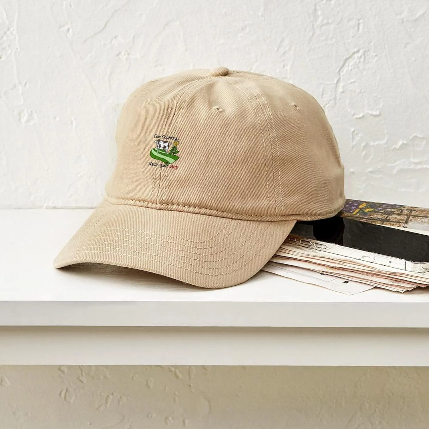 Country Watch ecosystem requisition sac tow gap destination Your Step Adjustable Baseball Cap CafePress Cow 