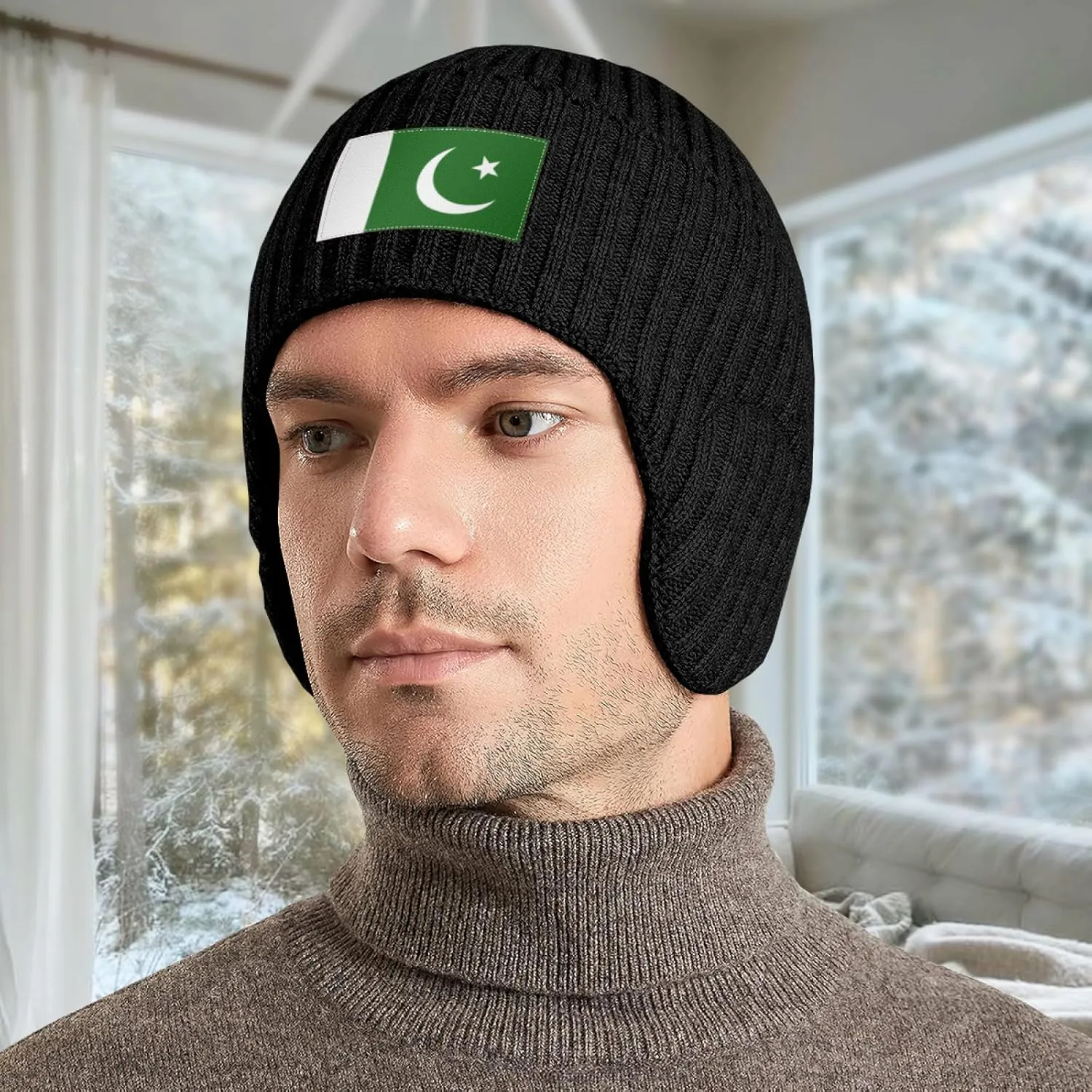 Covers Hat Beanie Hat with Earflaps chance for Men Women Pakistan Pakistani Flag Stocking Caps Ear 
