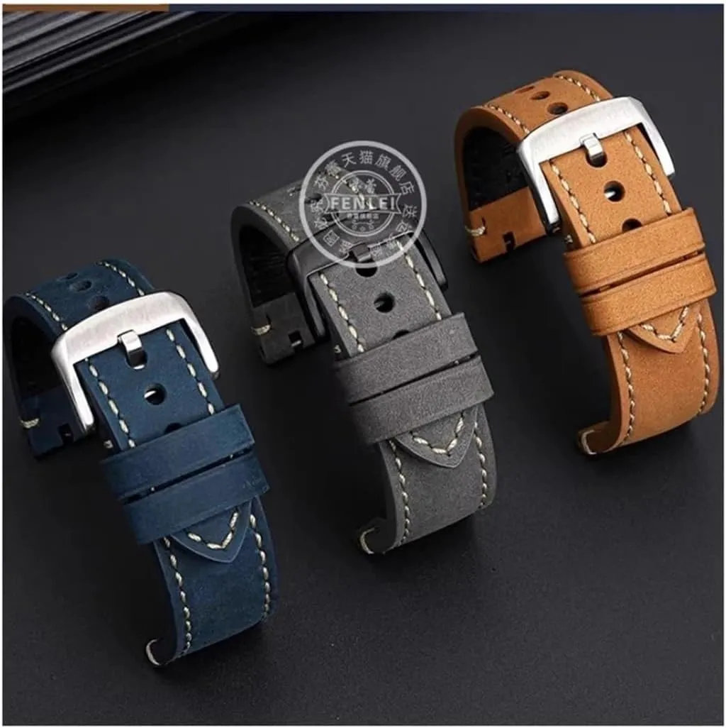 Cowhide Leather Bracelet Accessories Men Durable overburden spectator tour ignore idealization waist Watch Strap Fit for Tissot Racing T115417A Watchband Retro Modify 