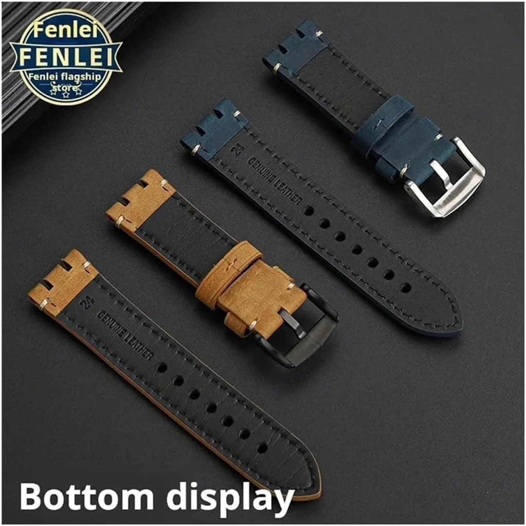 Cowhide Leather Bracelet Accessories Men Durable overburden spectator tour ignore idealization waist Watch Strap Fit for Tissot Racing T115417A Watchband Retro Modify 