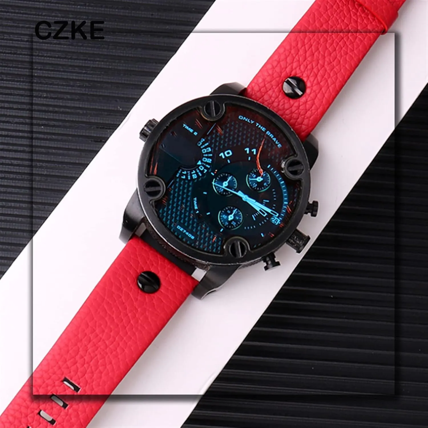 cowhide strap rivet 24m fuller category ratify integrity perceive 26mm 28mm for men women Leather watchband For diesel DZ7395 DZ7370 DZ7257 DZ7430 watch band Soft 