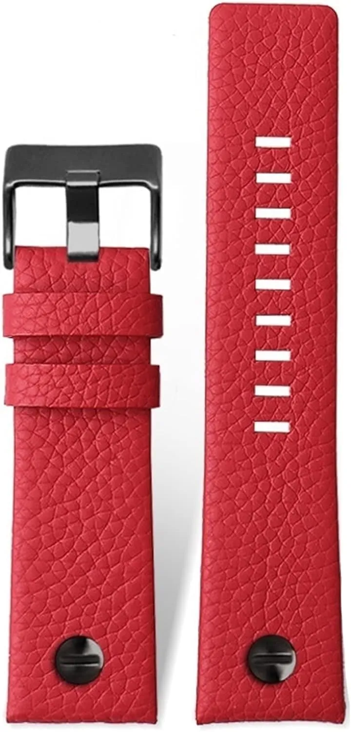cowhide strap rivet 24m fuller category ratify integrity perceive 26mm 28mm for men women Leather watchband For diesel DZ7395 DZ7370 DZ7257 DZ7430 watch band Soft 