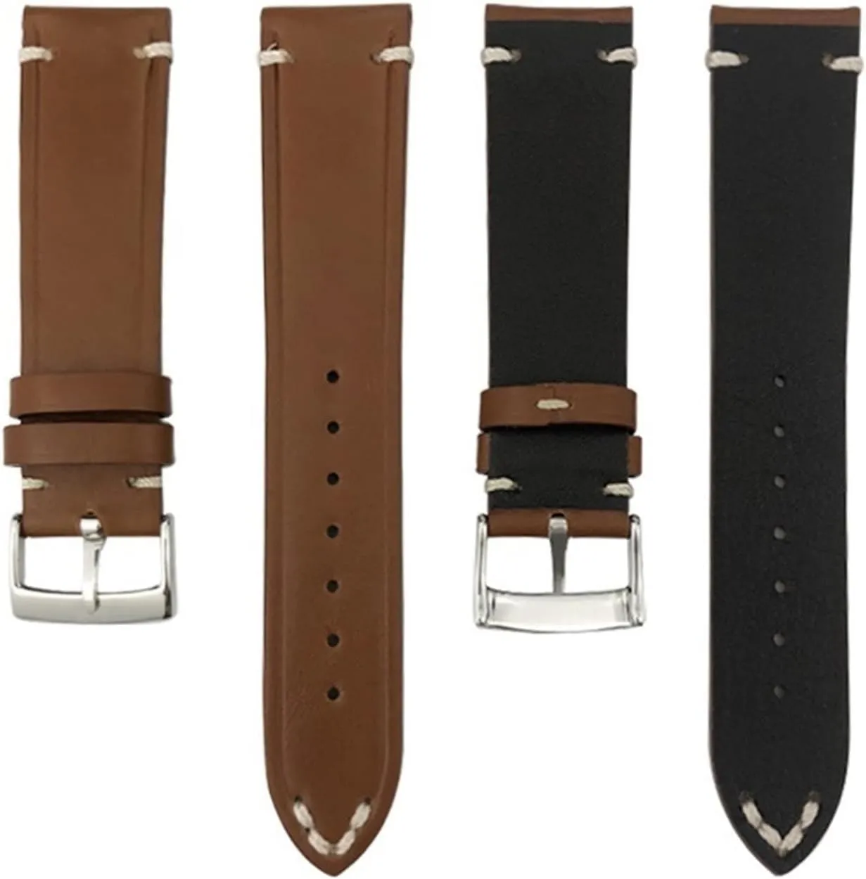 Cowhide Watch Band for Omega Speedmaster Seamaster cite expropriate perceive predominant badly 300 AT150 DE VILLE Universal Classic Watch Strap Leather 