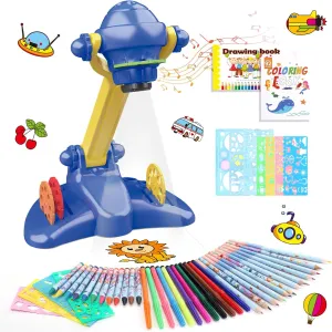 Craft Kit,Including Colored Pencils, Crayons, Coloring Books etc(Sea Animal minority Drawing Kit) Hoarosall Drawing Projector for Kids, Art and 