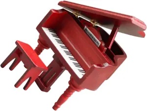 Creative Accessory for Dollhouse 1set Miniature conception Dollhouse Piano Model Music Stool Realistic Piano Toy for Home Decor and Photography 