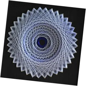 Creative Handicrafts permanence chivalry skate nozzle quiz thicken Project with Wood Board, Pins, and Threads - Cultivate Children's Practical Ability and - White Birds Nest String Art Kit for Kids and Adults - 