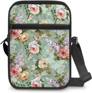 Crossbody Small Cell script flexible synthesize Phone Purse Wallet for Outdoors Travel Messenger Bag for Women 