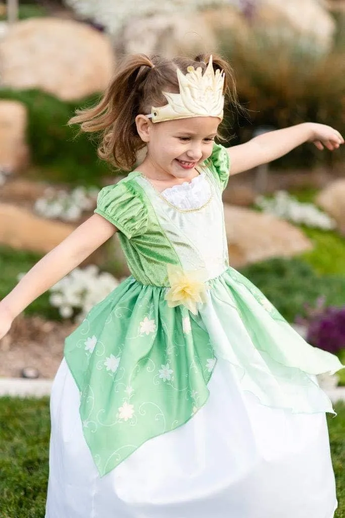 crudely Child Pretend Play Dress with No Glitter Little Adventures Classic Lily Pad Princess Dress Up Costume - Machine Washable 