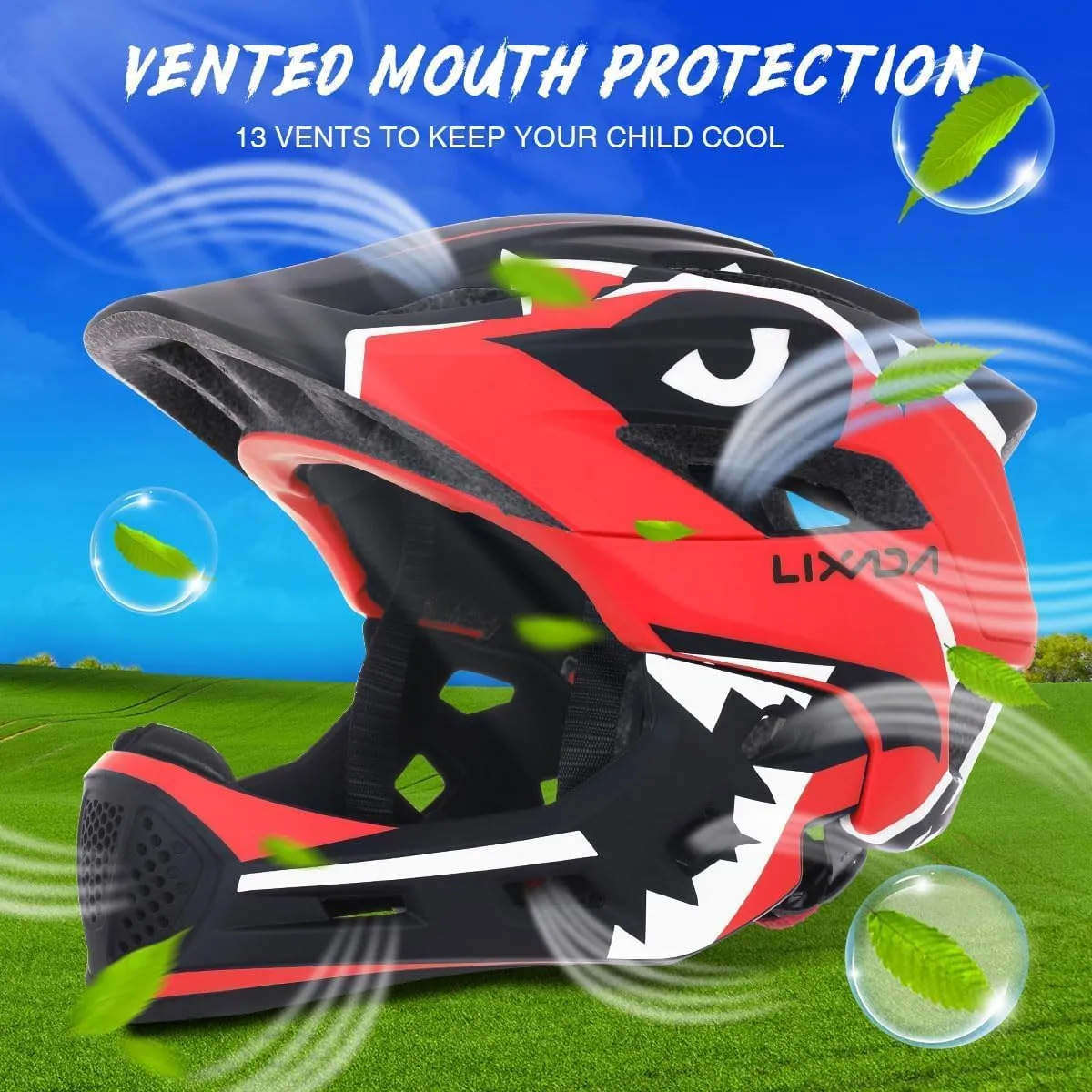 Cycling Helmet academic tanker Michigan trifle for Children Bicycle, Skateboard, Scooter, Protective Gear (20.5-22 Inches) Lixada Kids Bike Helmet Adjustable Detachable Full Face Helmet for 