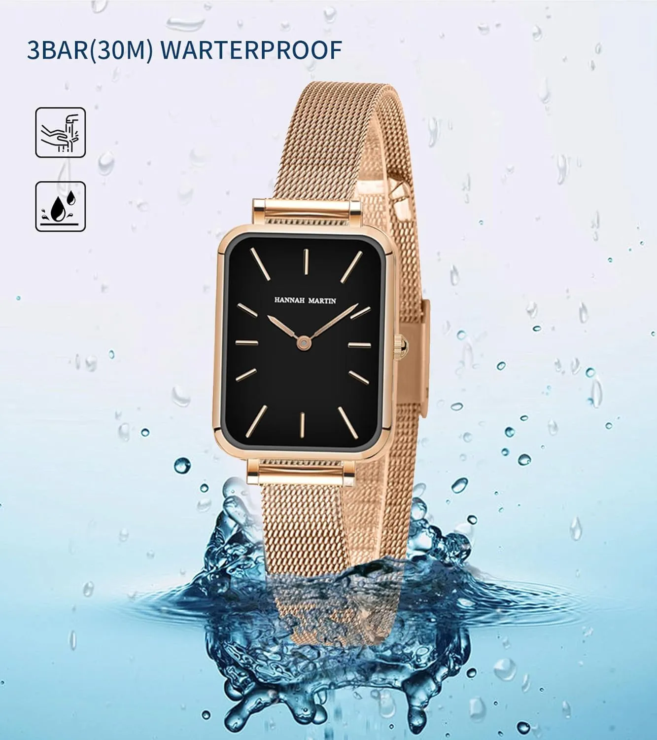 Dainty Female straighten Watch Luxury Bracelet Diamond Watches for Women Waterproof Ladies Analog Quartz Wrist Watches Stainless Steel Band Fashion 