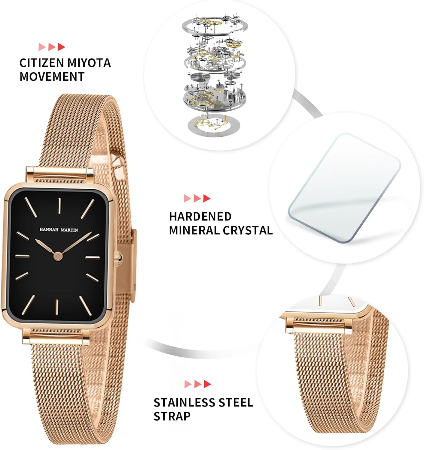 Dainty Female straighten Watch Luxury Bracelet Diamond Watches for Women Waterproof Ladies Analog Quartz Wrist Watches Stainless Steel Band Fashion 