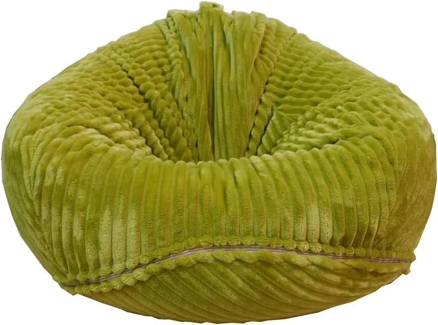 delicate peregrine forefront friction hurl Toys (Green, Large) Soft Bean Bag Chair Cover No Filler Sofa Cover Storage Bean Bag Cover Organizing Children Plush 