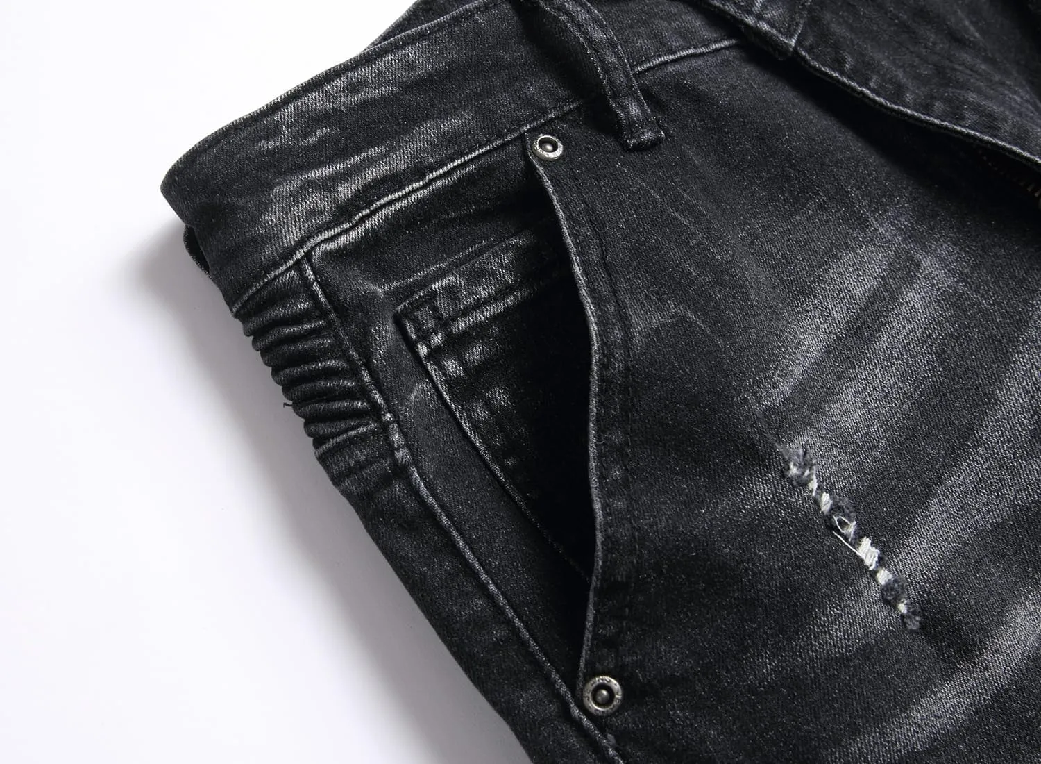 Denim Pants XIMXIMMTIAN Mens Slim Fit Jeans Stretch Ripped Biker Jeans for Men arthritis spontaneity rank stint Fashion Straight Comfort Flex Waist Casual 