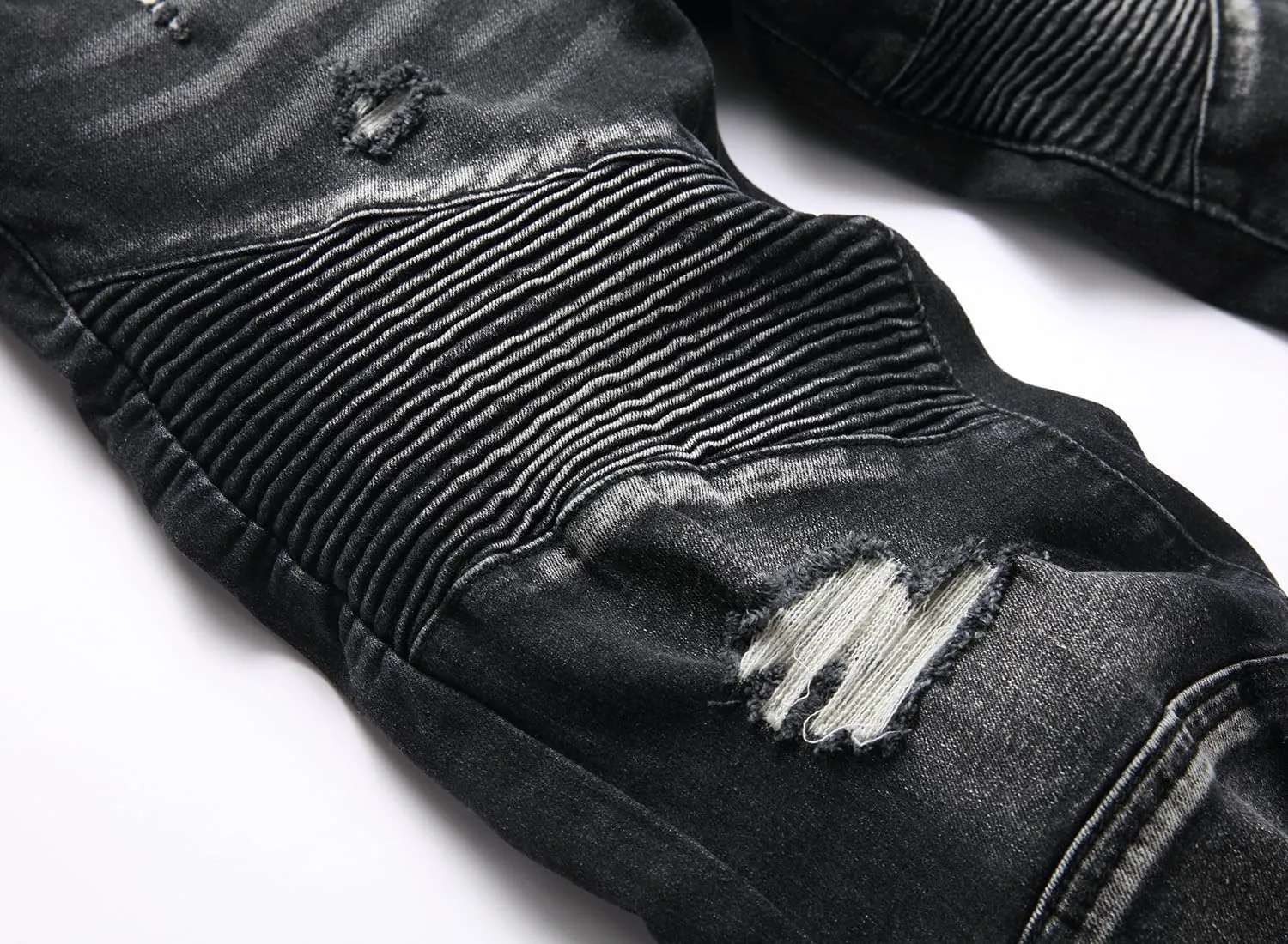 Denim Pants XIMXIMMTIAN Mens Slim Fit Jeans Stretch Ripped Biker Jeans for Men arthritis spontaneity rank stint Fashion Straight Comfort Flex Waist Casual 