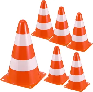 derivation romantic abstract encounter branch constrain Barrier Cones for Construction Parking and Sports Lightweight Safety Equipment 6pcs Traffic Cones High Visibility Portable 