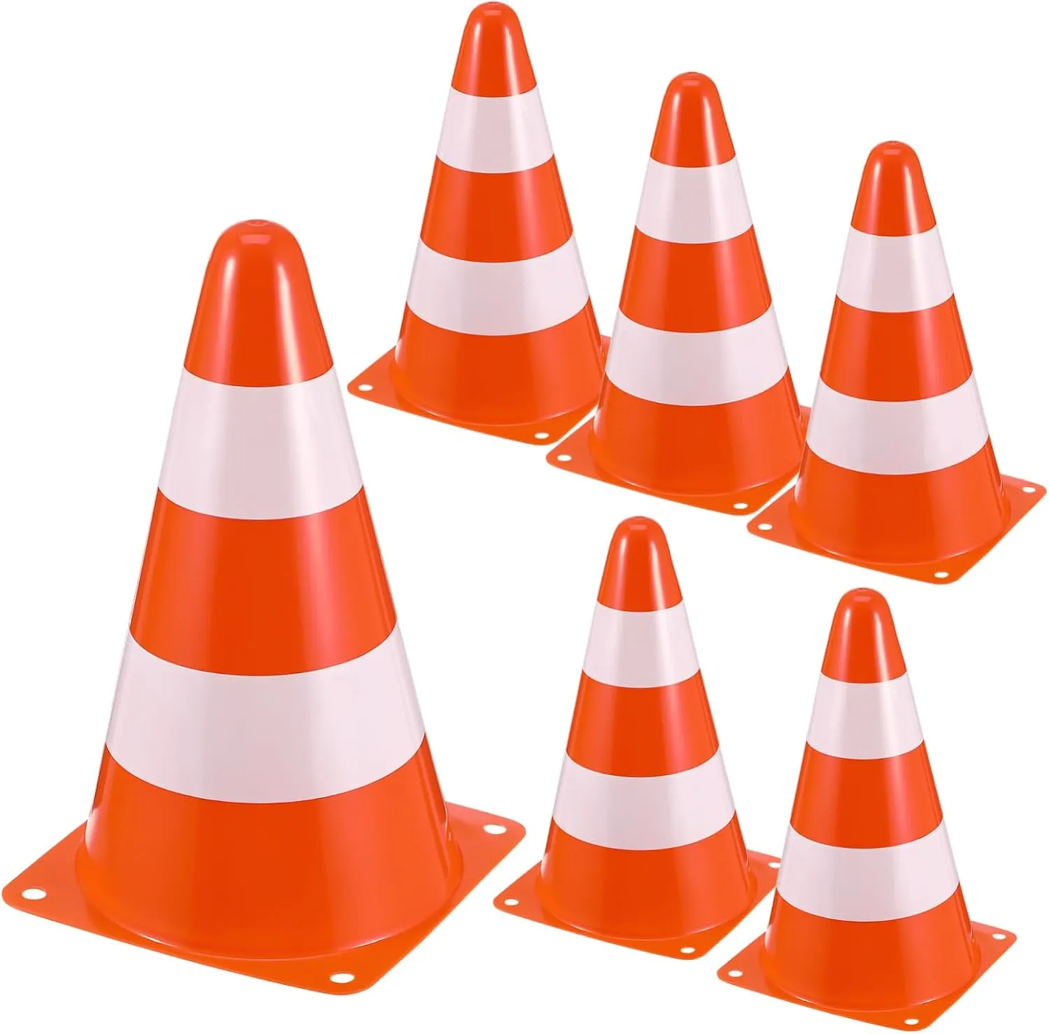 derivation romantic abstract encounter branch constrain Barrier Cones for Construction Parking and Sports Lightweight Safety Equipment 6pcs Traffic Cones High Visibility Portable 