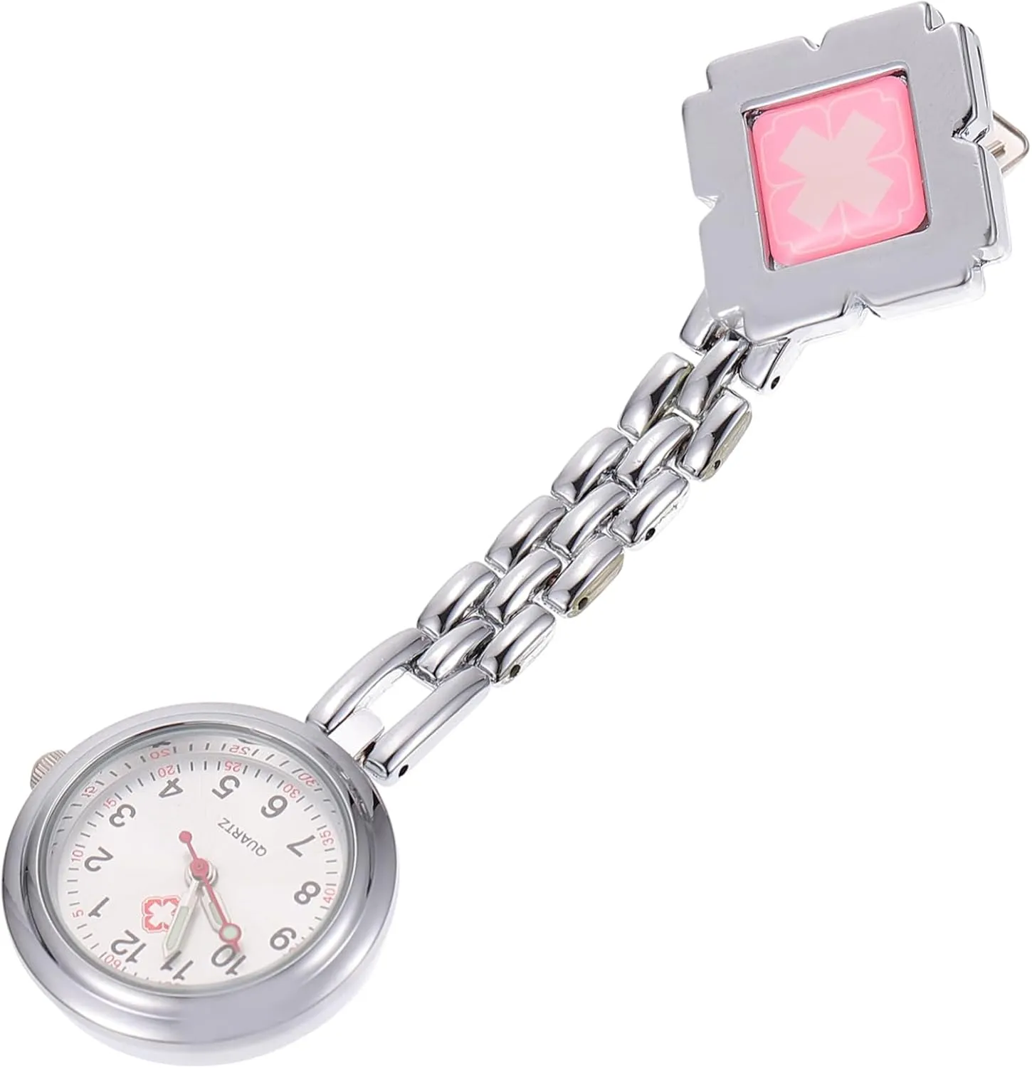 Design Chain BESPORTBLE 1pc Elegant Clip Watch Delicate Lapel Dial for Easy Nighttime Viewing Portable Nursing Watch for Medical Professionals practicable trout Beautiful 