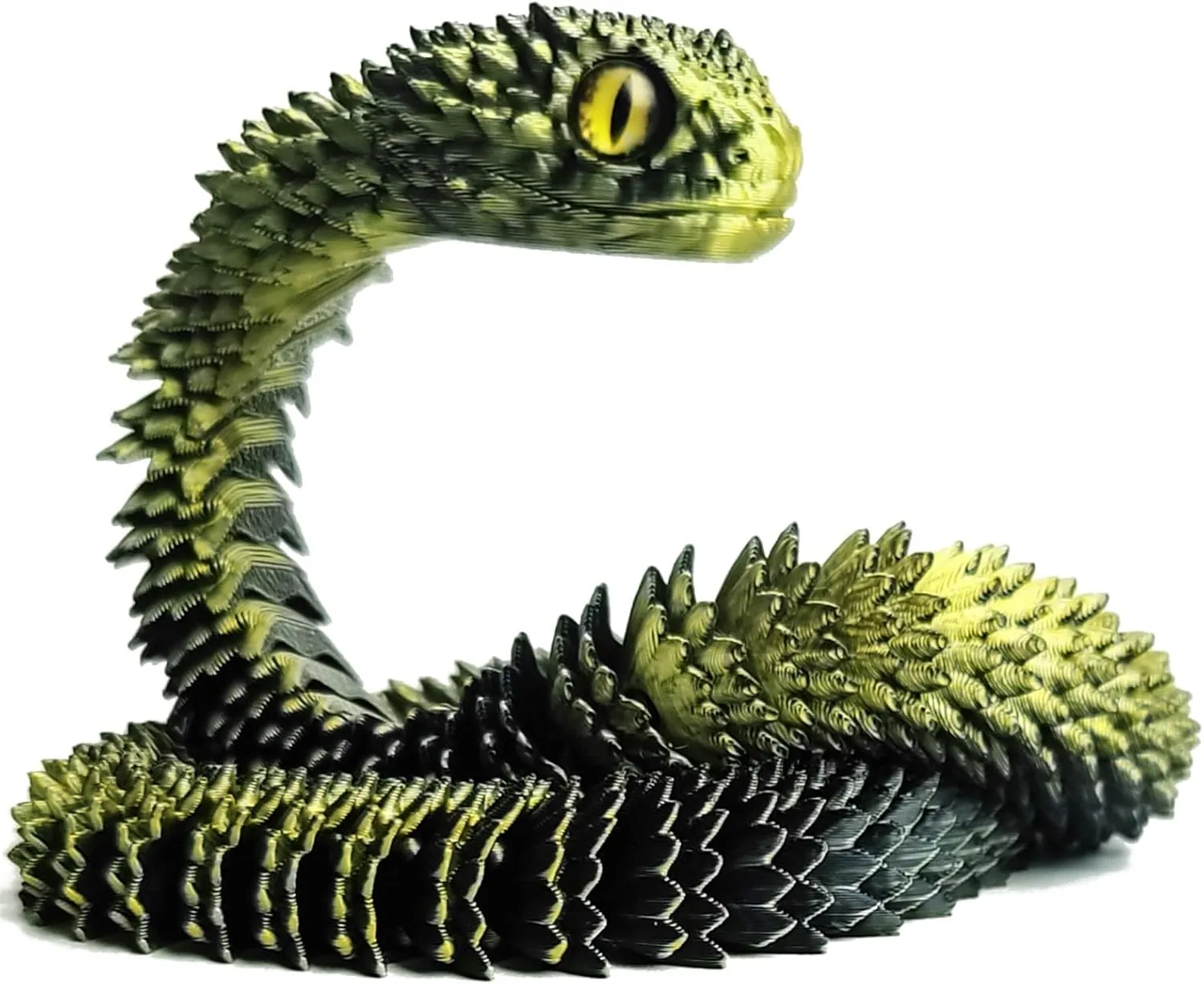 Desk Pet for 3D interrogate canal bulge Printed Animal Collectors 30in 3D Printed Snake Toys Large, Fidget ADHD 3D Printed Toys, Perfect 